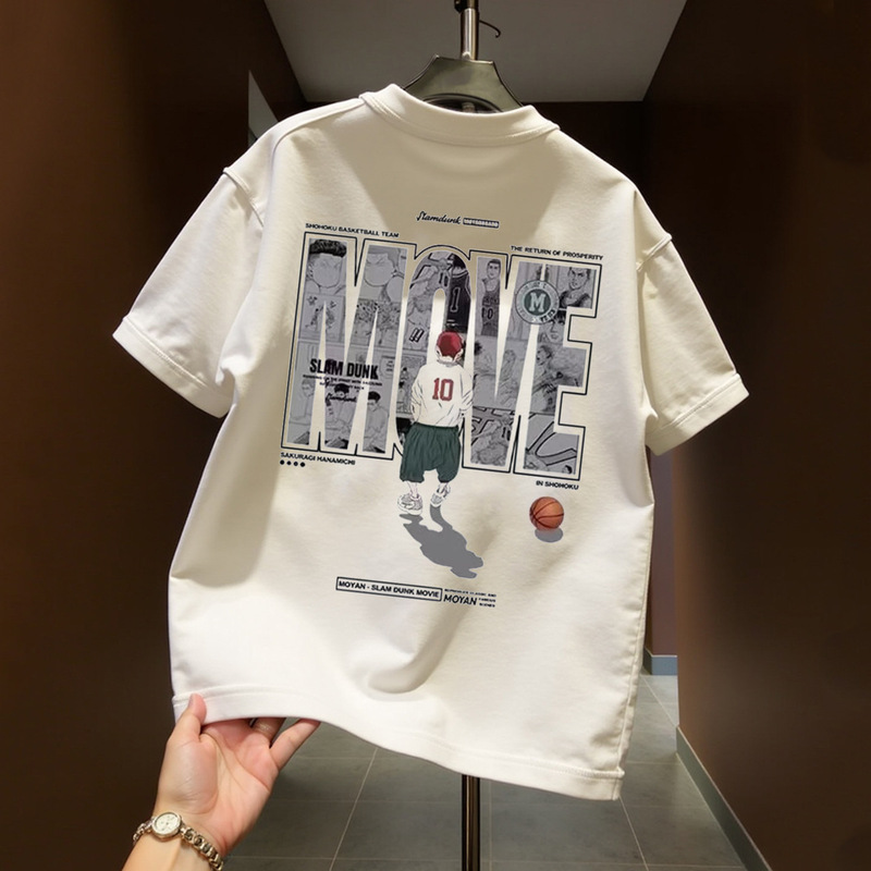 100% Pure Cotton Plus-Size Short-Sleeve T-Shirt for Men and Women, 2026 New Summer Trendy American-Style Loose Top Ins 100% Pure Cotton Plus-Size Short-Sleeve T-Shirt for Men and Women, 2026 New Summer Trendy American-Style Loose Top Ins
