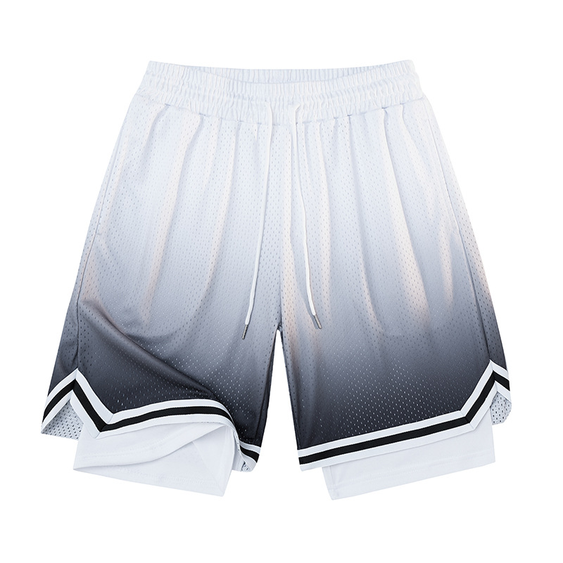 Falso de dos pantalones de baloncesto para hombres, pantalones cortos de tres puntos, entrenamiento deportivo, secado rápido, pantalones transpirables para hombres, pantalones de fitness, pantalones image 10