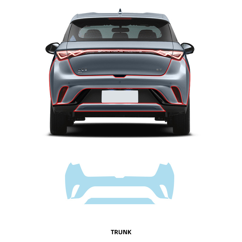 Rear bumper TPU película