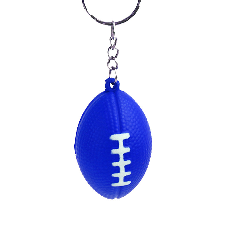 Llavero de Espuma en Forma de Balón de Rugby – Mini, Anti-Estrés, Ideal para Mochilas, Mayorista