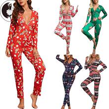 D 88665 Christmas Print Slim Fit Bodysuit �}�Qӡ���B�w��