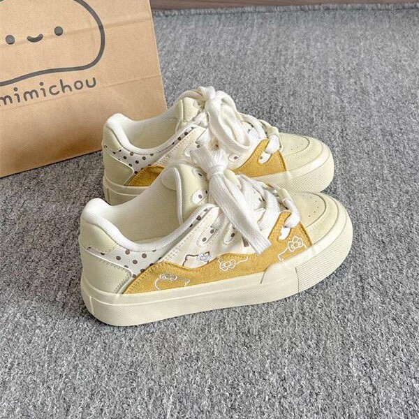Yuanbo 2025 primavera nuevas zapatillas de deporte de todo fósforo estudiantes zapatos de lona coreanos Harajuku de corte bajo