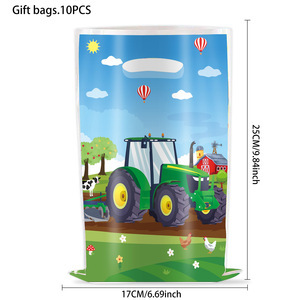 国境を越えた粉犬爪パーティーギフトバッグラグビー漫画ギフトバッグプラスチックキャンディーバッグ誕生日パーティー装飾品