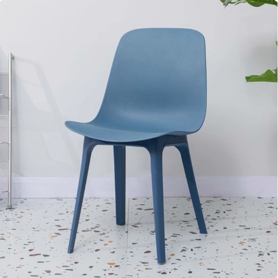 그레이 블루 다이닝 체어