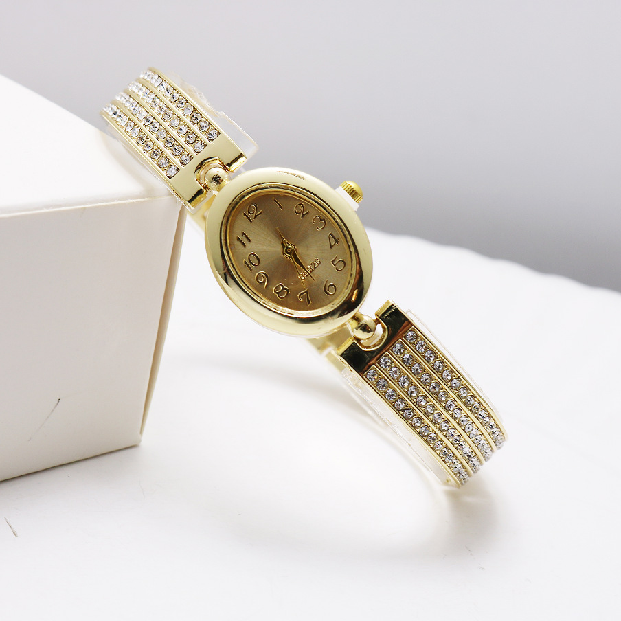 Solid Color Pattern Casual Solid Color Jewelry Buckle Quartz Women's Watches