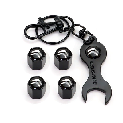 Wrench Alloy Valve Core Valve – valve - citroen-4-pack-black-model-wrench-keychain