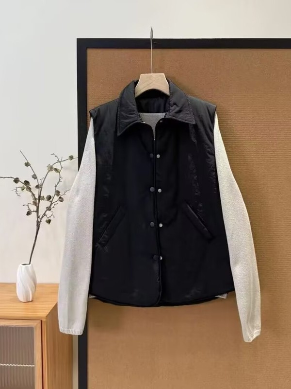 羽绒棉马甲女短款秋冬新款2025韩版宽松小个子棉背心坎肩外搭马夹|undefined