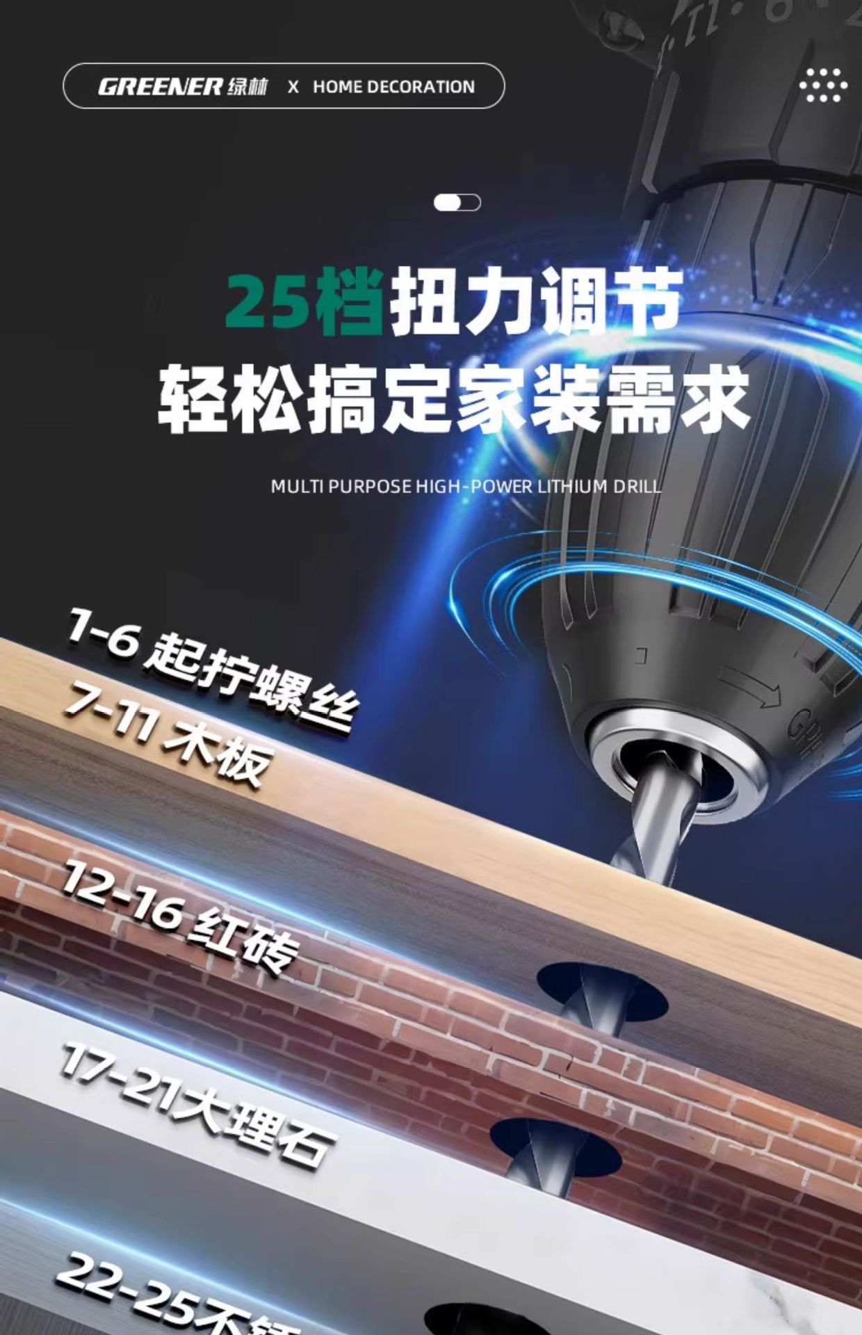 Suitable for Green Forest Hardware Tool Set Household Tool Box Repair Combination Full Set Multifunctional Daily Electrician Wood