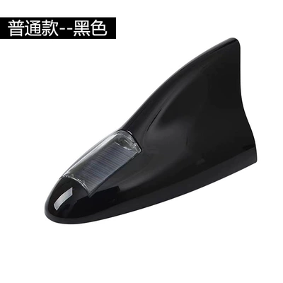 Car Solar Shark Fin Antenna vehicle antenna - new-enhanced-version-18-lights-black-without-remote-control-or-radio