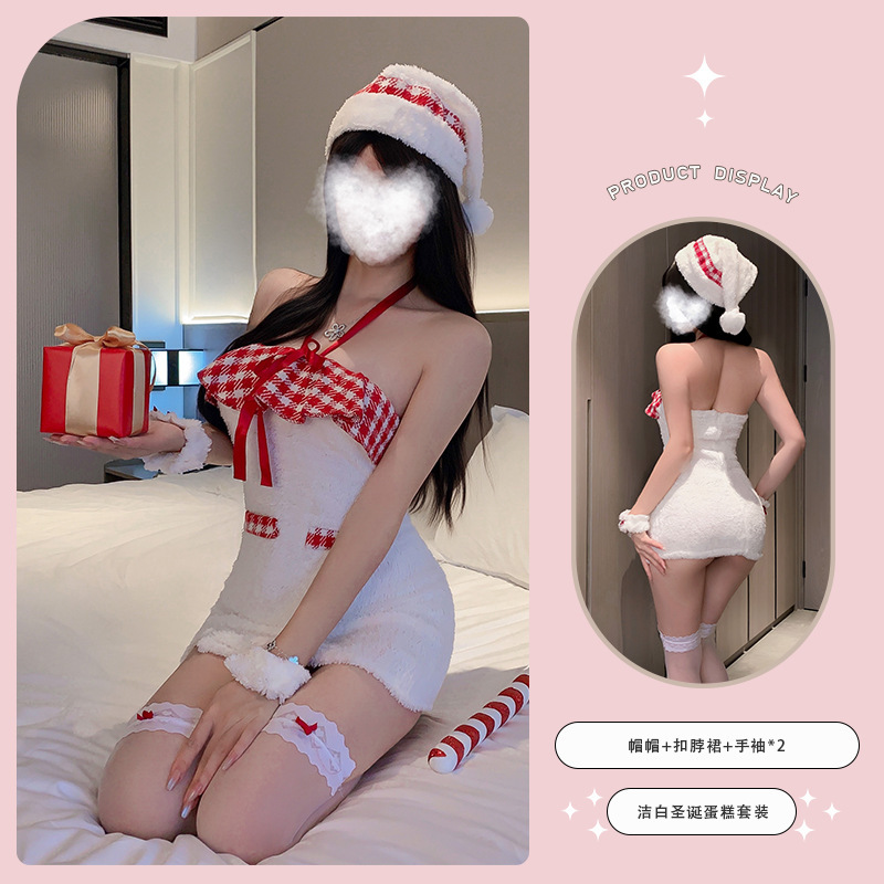 白色精灵圣诞套装
