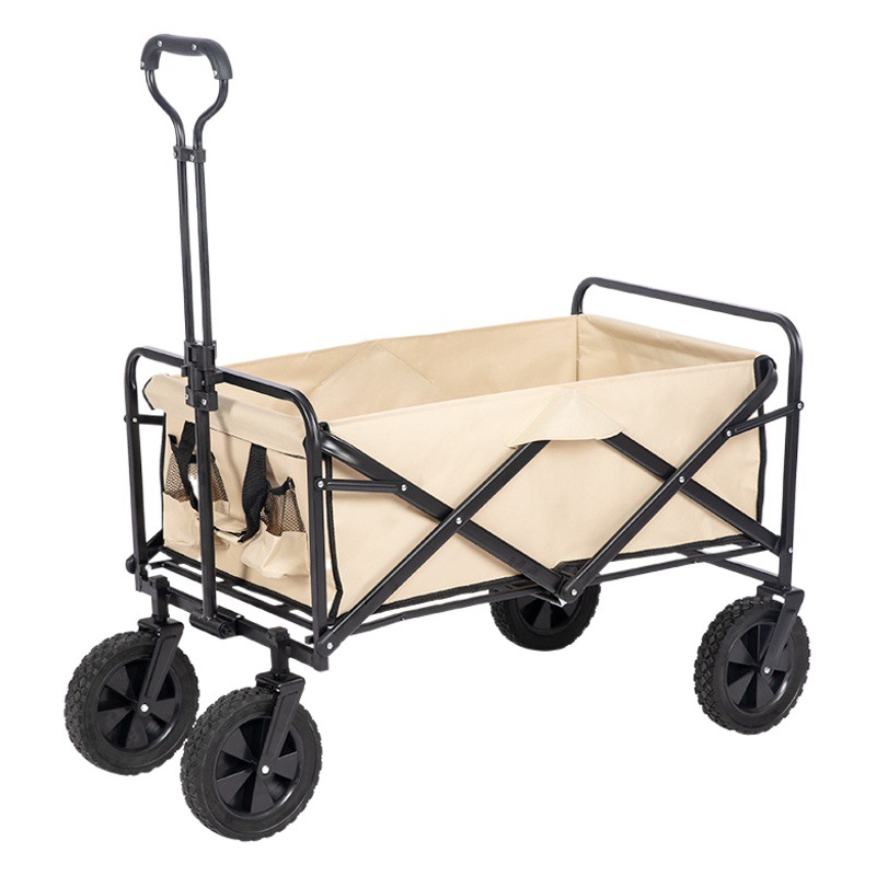 Internet celebridad camping coche camping campamento remolque carro plegable Carro de pesca ajustable 5 pulgadas rueda de 8 pulgadas coche al aire libre