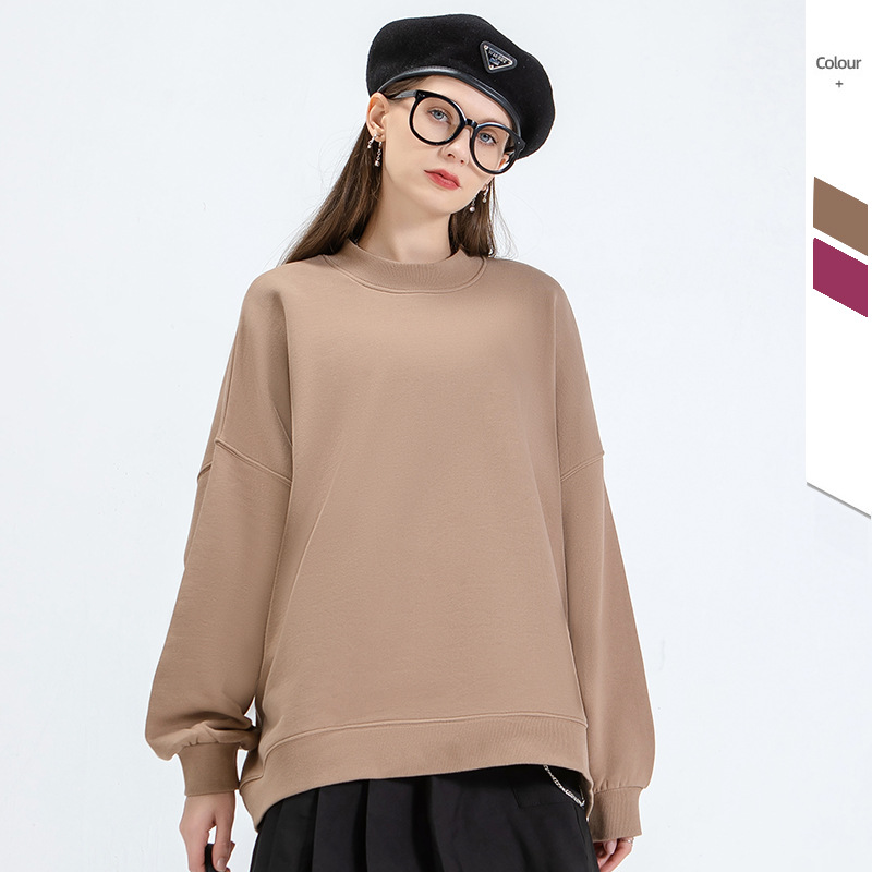 Sudadera deportiva holgada con cuello redondo y estampado tie-dye para mujer, nueva colección de otoño e invierno, de algodón puro, estilo casual y moderno, top de manga larga para yoga.