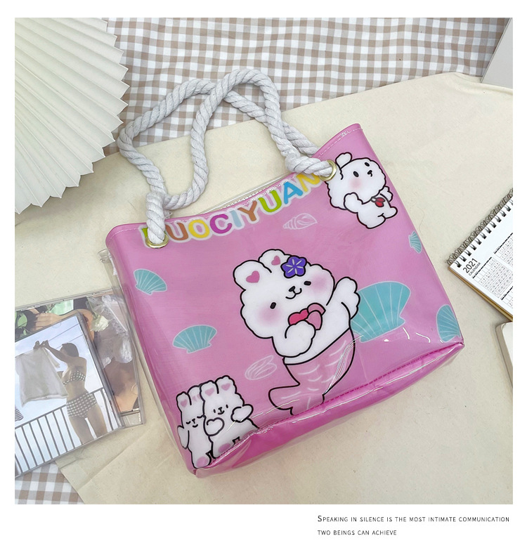 Wholesale Cute Little Bear Bunny Transparent Pvc Shoulder Messenger Bag Nihaojewelry display picture 30
