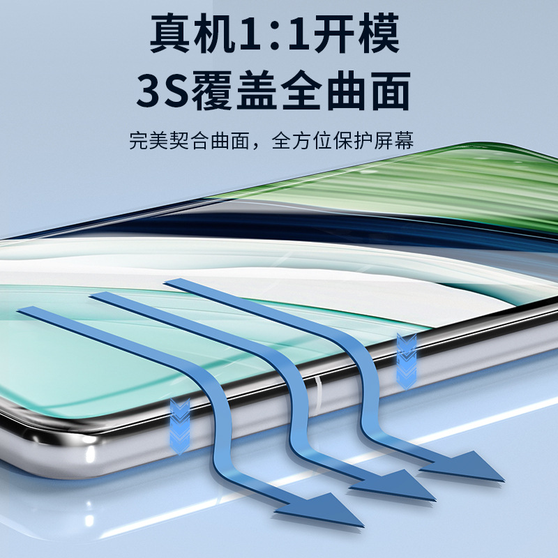 Aplicable OPPOfindx3 Pantalla Completa superficie de película templada polvo bin película artefacto findx3Pro/findx5