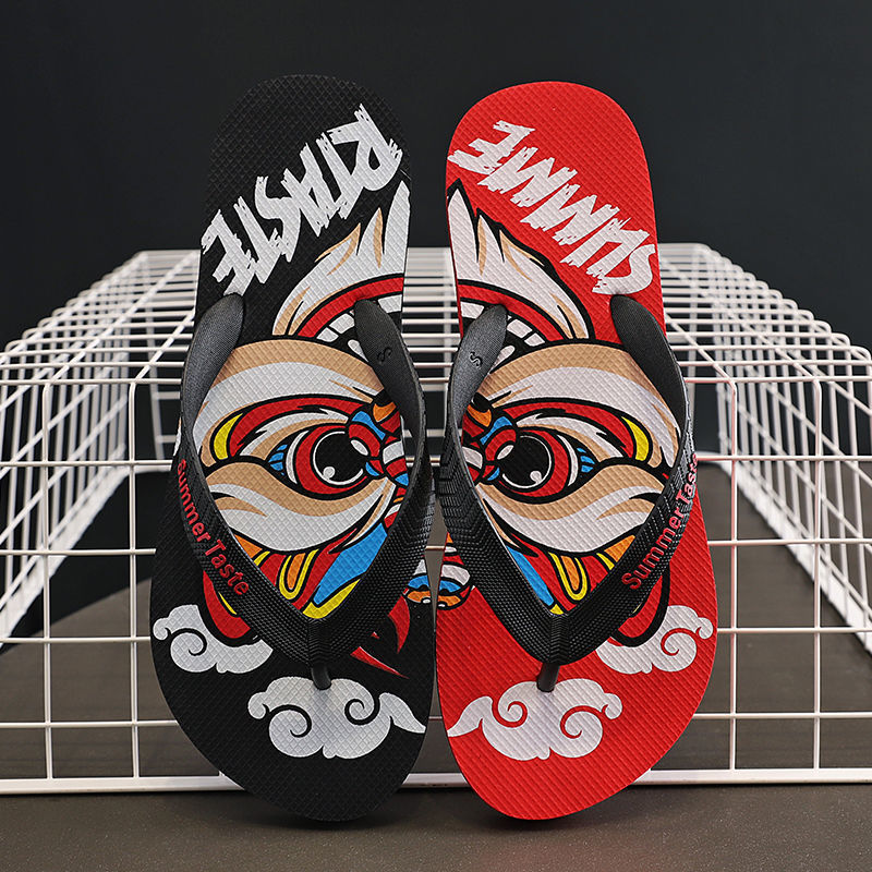 Chanclas para verano, para hombre, para uso en exteriores e interiores, antideslizantes, resistentes al desgaste, sandalias de playa de caucho vietnamita, informales y versátiles.