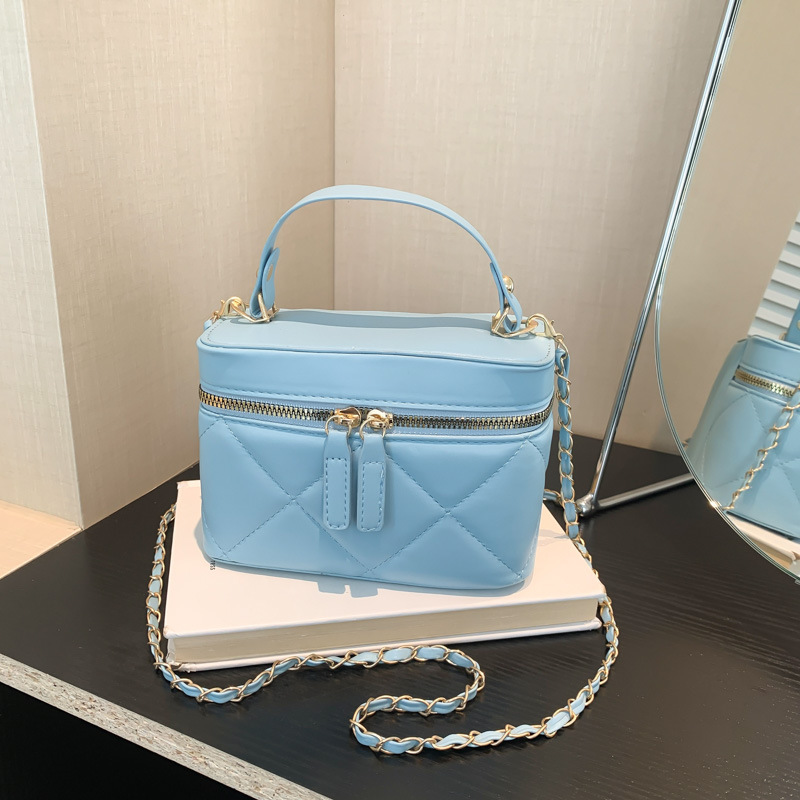 Bolsos mujer moda simple portátil pequeño bolso cuadrado 2024 verano nuevo estilo estilo estilo occidental bordado cadena de diamantes bolso de mensajero