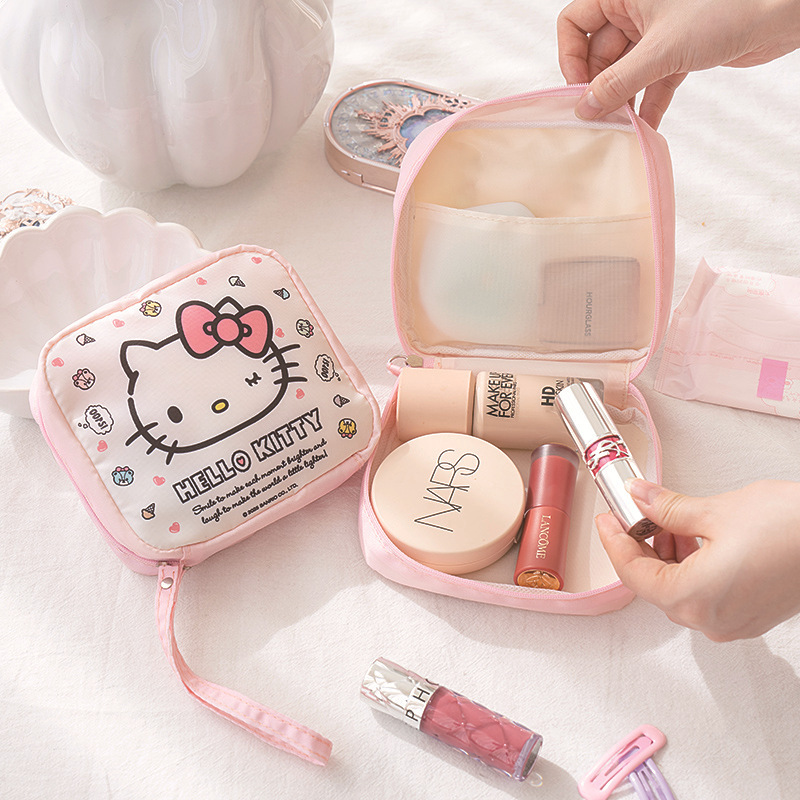 Cute Cartoon Coin Purse Girl's Portable Sanitary Napkin Storage Bag Student Travel Aunt's Napkin Bag Lipstick Zipper Bag