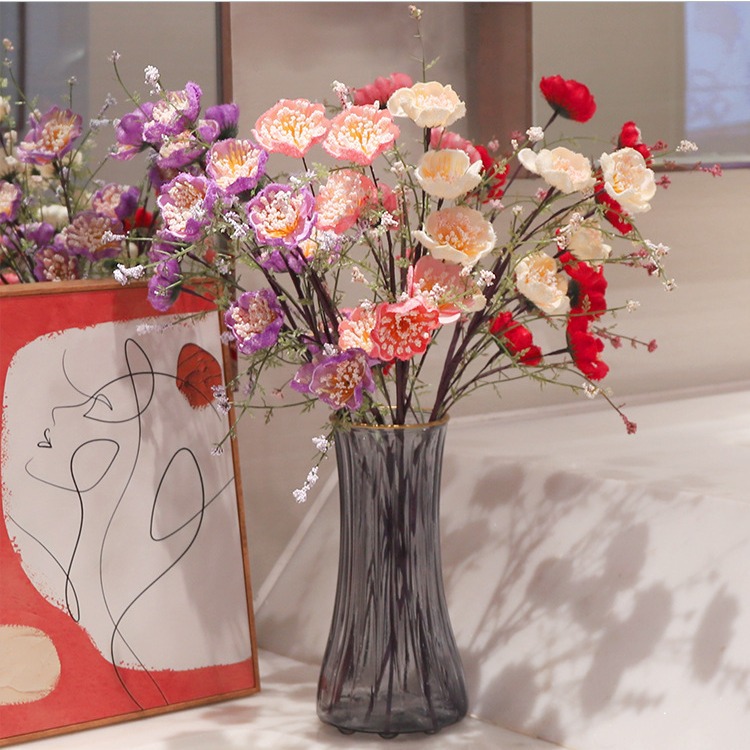 Rosa mariposa artificial azalea DIY flor de seda decoración del hogar flor falsa decoración del hotel boda artificial ramo accesorios