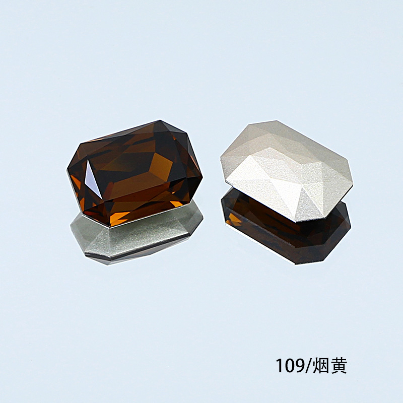 東洲クリスタル14*10長方形八角形ネイルアート尖底ラインストーンK9ガラスラインストーンDIY装飾品アクセサリー衣料品材料|undefined