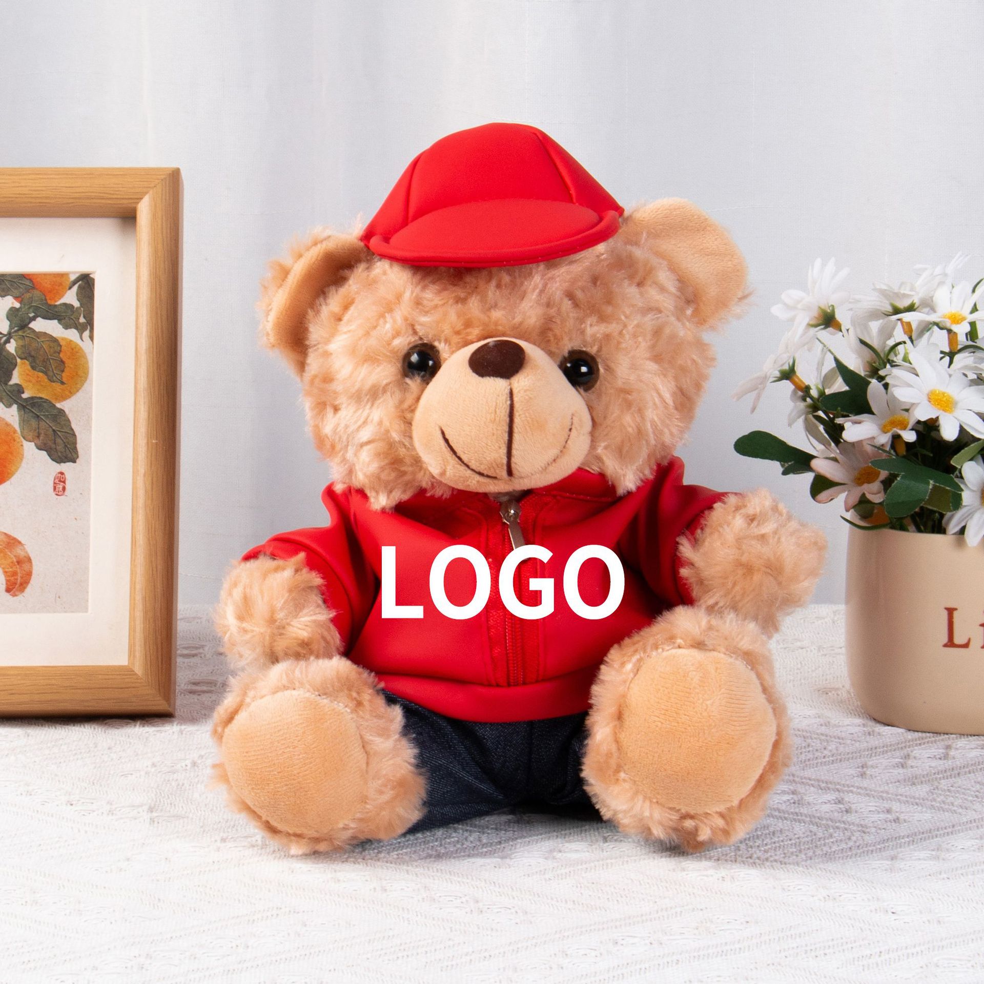 Auto 4S tienda juguetes de peluche regalo Teddy Bear se puede imprimir logotipo de coche Teddy Bear regalo para niños y niñas