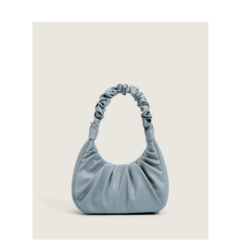 Underarm Bag 2023 New Fashionable Cloud Bag Bagel Shoulder Bag Niche European and American Popular Design Pleated Handbag