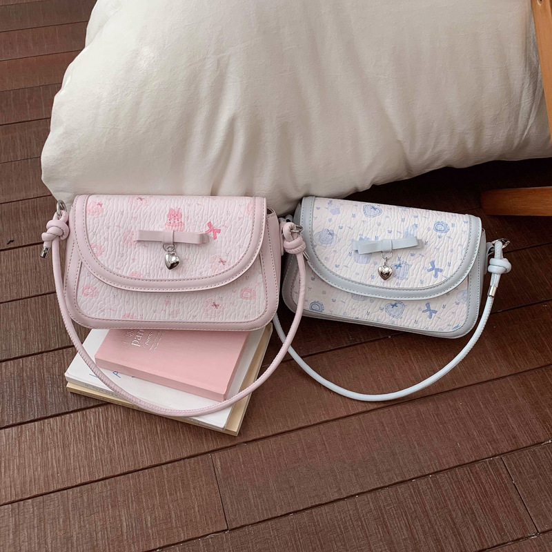 Nicho de diseño lindo impresión silla 2026 nuevo estilo coreano de mujer bolso de hombro diario bolso pequeño de moda