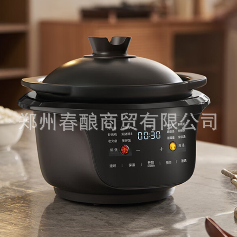 美的电炖锅电炖盅砂锅炖汤盅煲汤紫砂炖盅3.5L可预约保温DGS3566