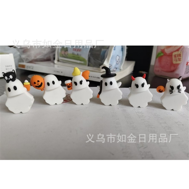 跨境新款Ghostees Mystery Phone Buddy幽灵盲盒装饰手机小挂件|undefined