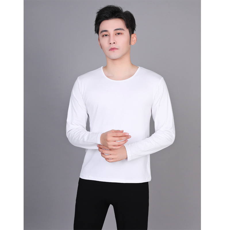 03 White round neck long sleeve