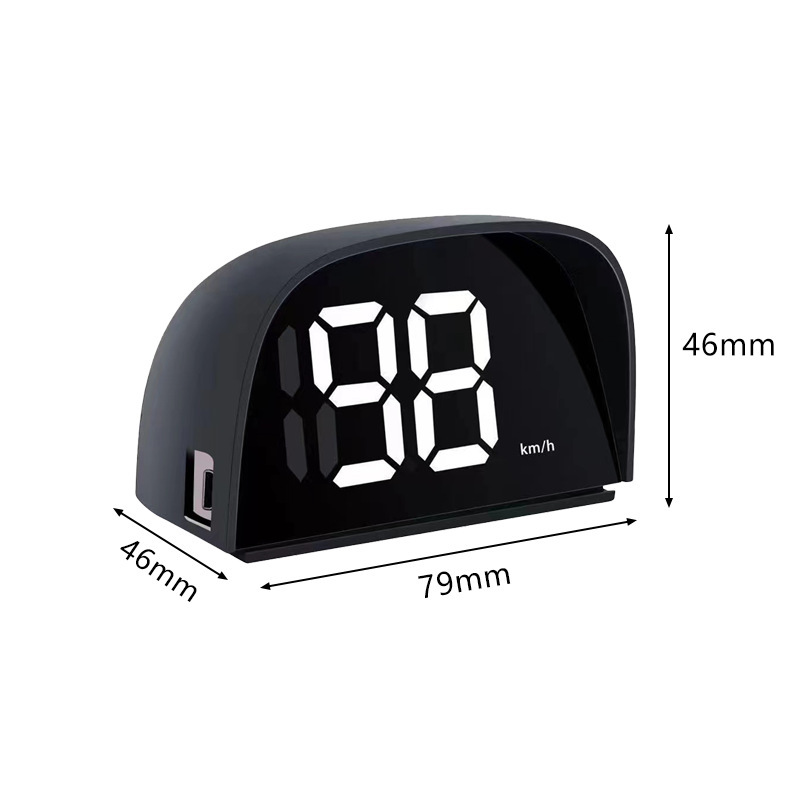 Cross-Border Universal Car Hud Head-Up Display Beidou Satellite Speedometer Kmh/Mph Speed Display Speed Measuring Device