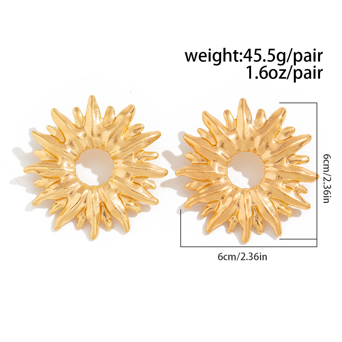 6g Weight Alloy, Steel needle, Iron Ear Needle Material Drop Earrings, Ear Studs Classification 1 Pair Quantity Daily Occasion CCB, Alloy, Iron Material Geometric, Flower Pattern All Seasons Season Women's Gender Polished Finish Retro Style 1 Pair Retro Geometric Flower CCB Alloy Iron Drop Earrings Ear Studs 5