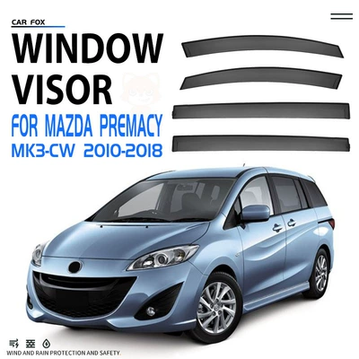 Rain shield — Window visor Car Window - cross-border-fine-typing-without-logo-mazda-premacypremacy-mk3-cw-2010-2018-no-bright-strips-rain-shield-corner-protector-packaging