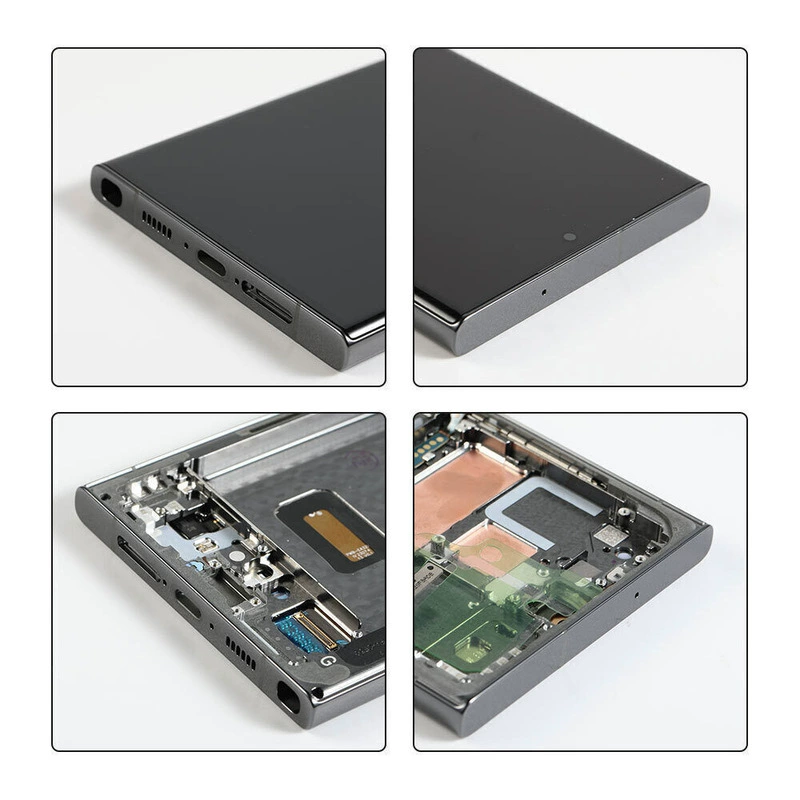 Подходит для сборки экрана Samsung Galaxy S23 Ultra оригинальный LCD дисплей интегрированный внутренний и наружный экран