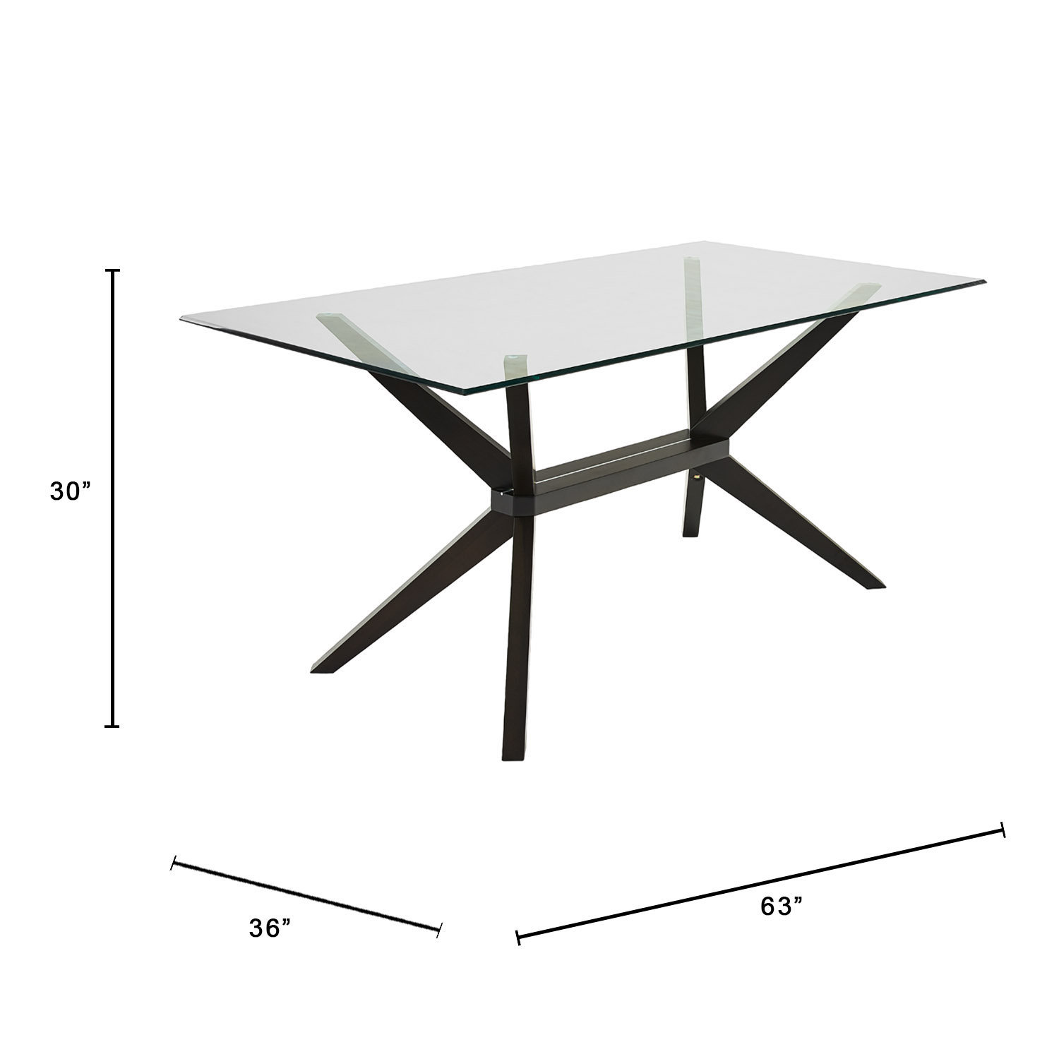 Mesa de comedor nórdica Mesa de comedor de vidrio temperado Mesa de comedor de lujo ligero Mesa rectangular moderna