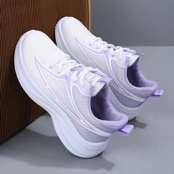 Spring Shoes for Women, Lightweight Sports Shoes, Breathable Running Shoes, Trendy Women's Casual Shoes, Fly-Knit Single Shoes, Ultra-Light Mesh Shoes