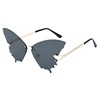 Capacious trend sunglasses, glasses solar-powered, gradient, European style