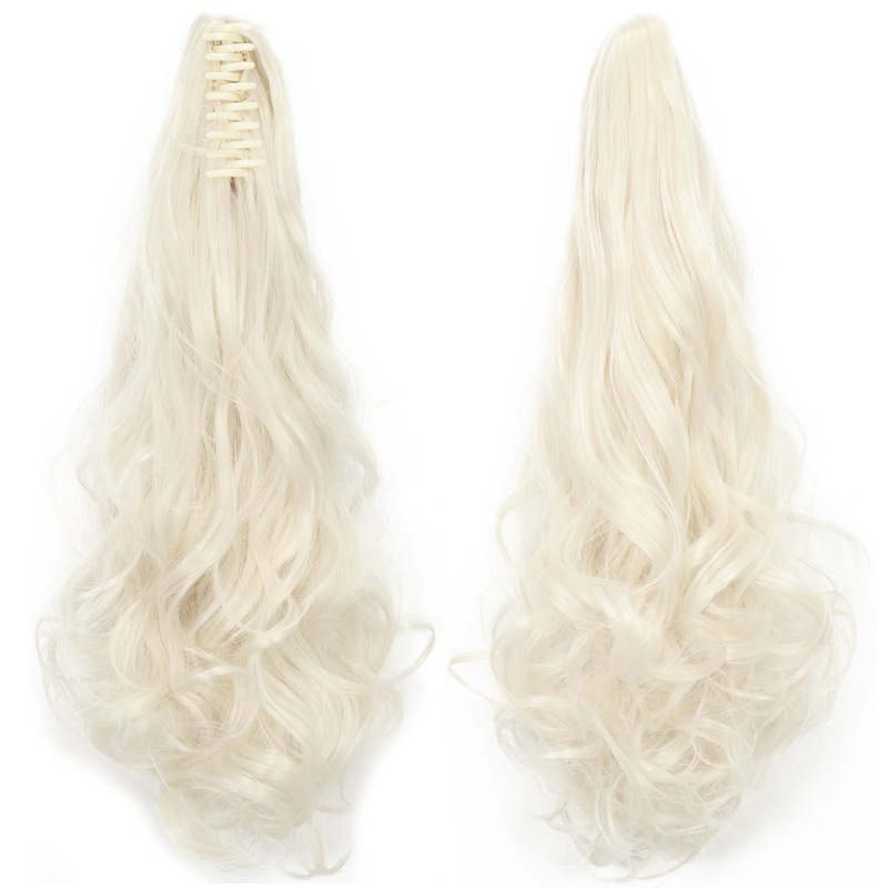 Comercio exterior al por mayor de alta temperatura seda europea y americana pelucas de cabello corto cabello rizado clip clip clip de cabello rizado arco