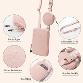 跨境热销lulu同款腰包斜挎女可拆大小子母包单肩包防水运动露露包