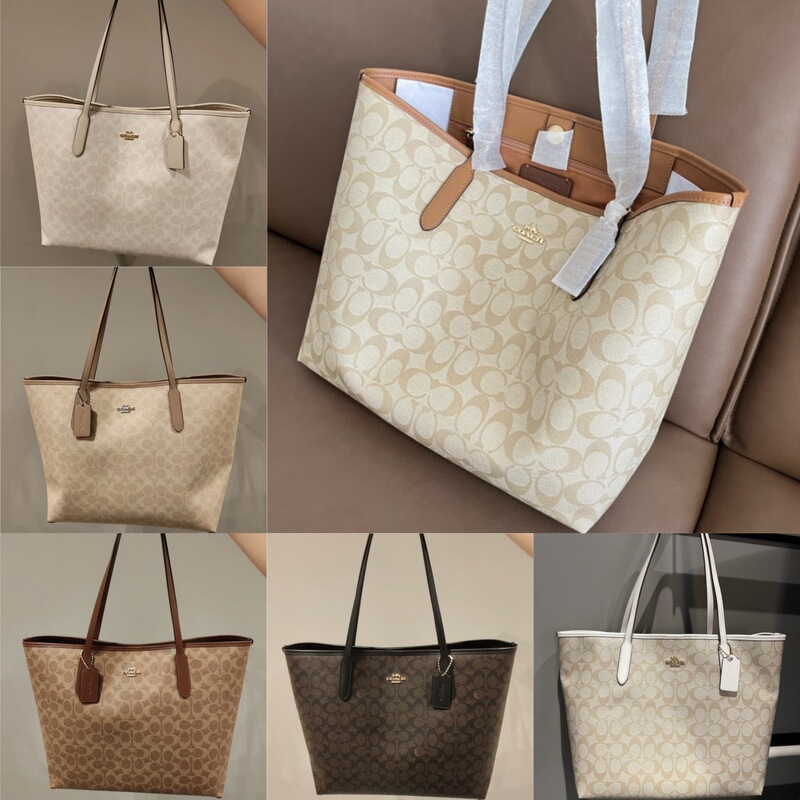 Koujia 2025 New Model City33 Tote Bag Classic Monogram Magnetic Buckle Shopping Bag Handbag Shoulder Bag Large Capacity Women's Bag