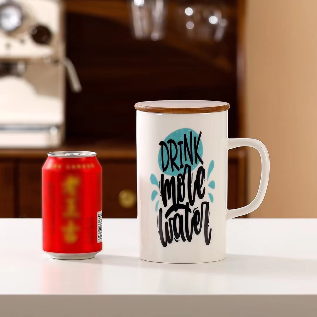 Taza de cerveza de gran capacidad de cerámica nórdica creativa taza de bebida bebida de la oficina de exportación de comercio exterior