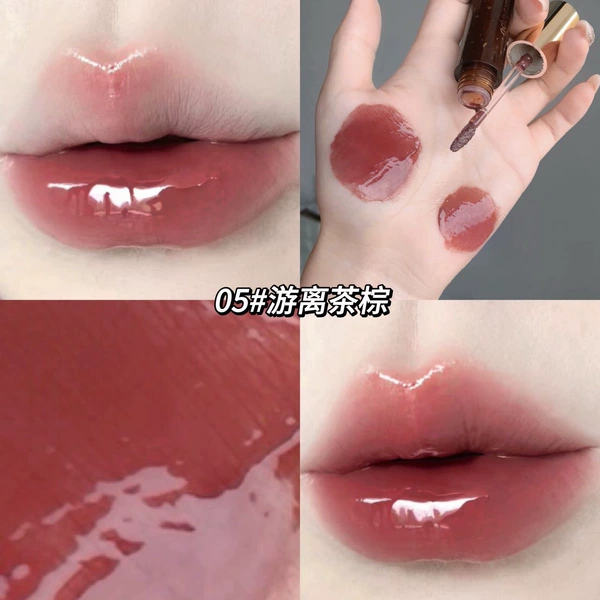 [黛曼普复古唇蜜05#游离茶棕]