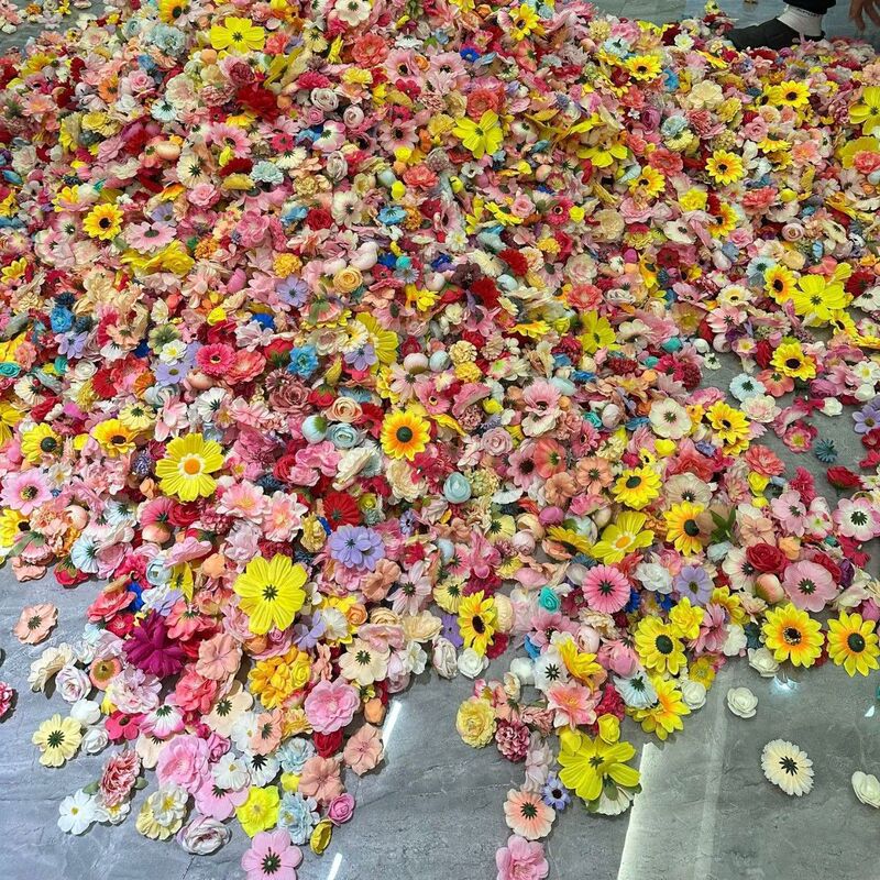 クロスボーダー手作り DIY カラフルな吊り下げ模擬花屋内装飾 DIY 革新的な花カーテンに適しています|undefined