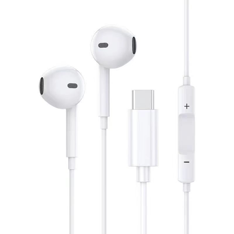 Wired headset semi-in-ear 3.5mm round hole interface type-c for Huawei Apple oppovivo with wheat