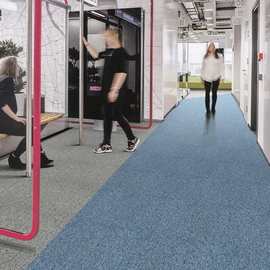 巨东办公室商务简约纯色拼接方块毯写字楼卧室满铺地毯 上门安装