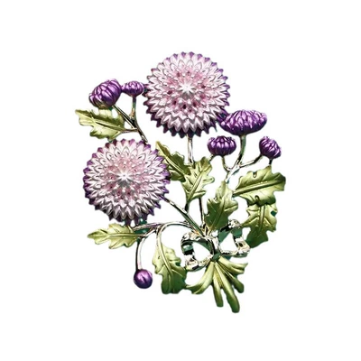 Dandelion Brooch High-end Female: Yaxa sancaqları