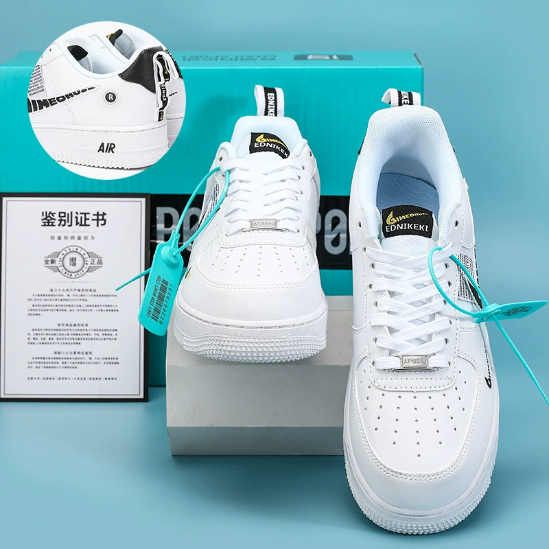 Кеды низкие (Nike) Air Force 1, белые, универсальные, размеры 36–45