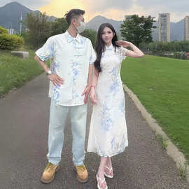2026年夏季新款新中式旗袍连衣裙植物花卉女改良版一衣一裙