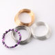 High color retention memory steel wire bracelet ring diy handmade homemade beaded millet bead bracelet earrings jewelry accessories