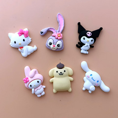 兒童DIY手工黏土玩具材料配件可愛卡通小動物手機殼貼片裝飾品