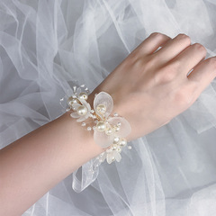 Tuanming new wedding wrist flower wedding bride super fairy pearl bracelet forest style bridesmaid sister group wedding jewelry bracelet